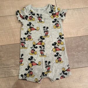 DISNEY BABY 6-9 MONTH ONE PIECE MICKEY MOUSE ROMPER